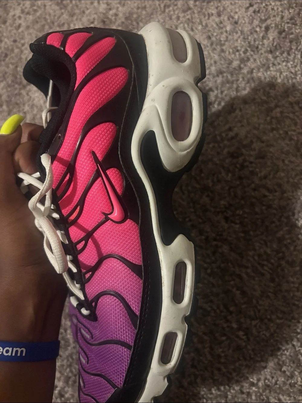 Nike Women's Pink to Purple Gradient Running Sneakers